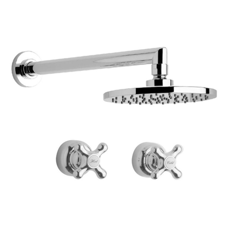 Griferia Fv Malena Ducha Lluvia Embutir Cromo 0109/16