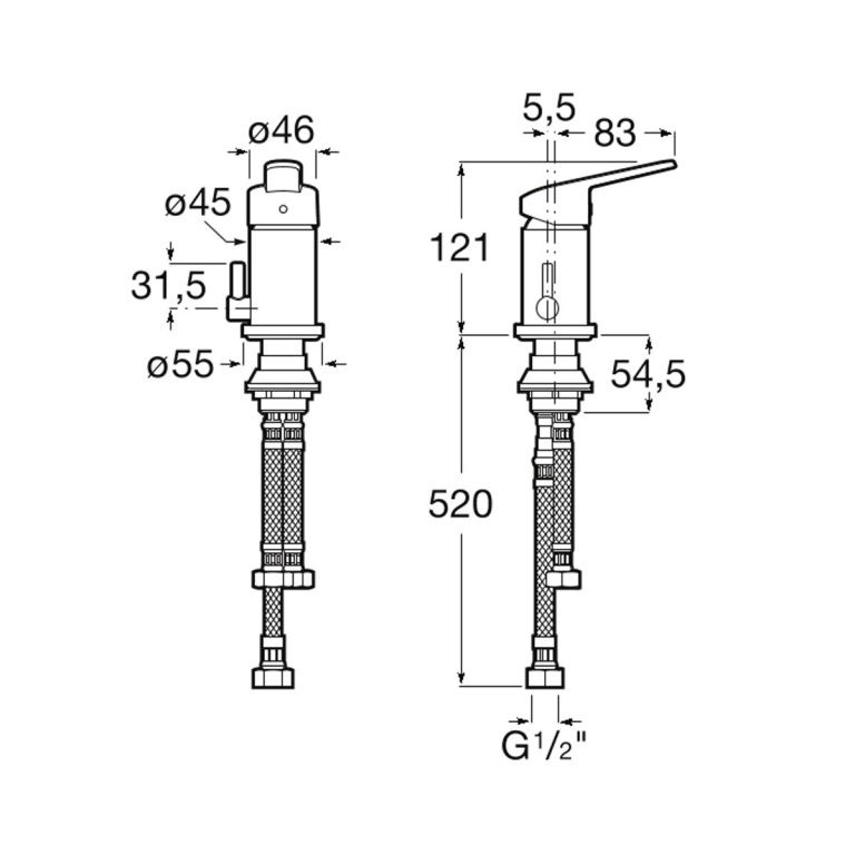 Combo Grifería Roca Victoria Lavatorio Bidet Ducha Embutir - Imagen 6