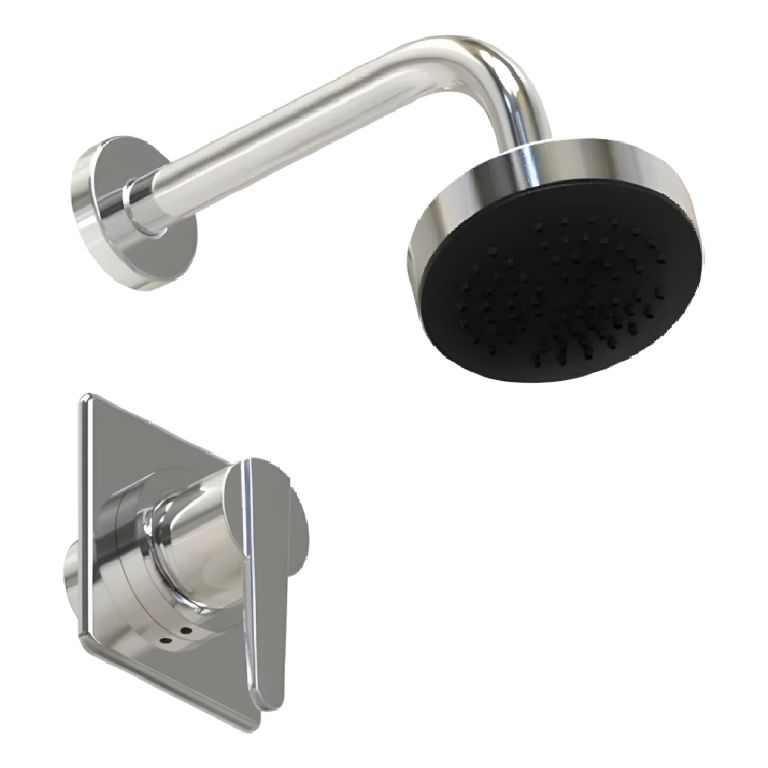 Griferia Hidromet Flat Ducha Embutir Sin Transferencia