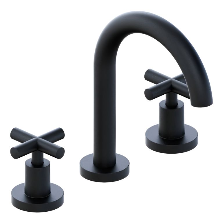 Grifería Hidromet Sun Cruz Black Lavatorio Mesada Negra 4501NEGR