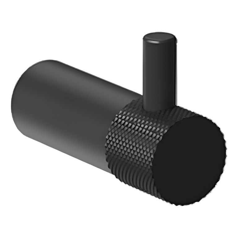 Percha Simple Accesorios Baño Texture 9852negr Hidromet