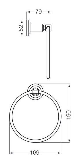 Juego Accesorios Baño Fv Temple Cromo 7 Piezas Con Toallero - Imagen 2