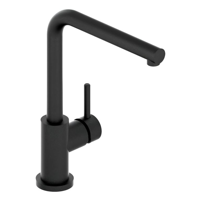 Griferia Hidromet Discovery Cocina Monocomando Recto Negro 910NEGR