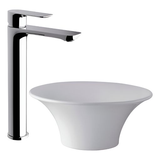 Griferia Fv Coty Lavatorio Pico Alto Monocomando 0181.02/d9