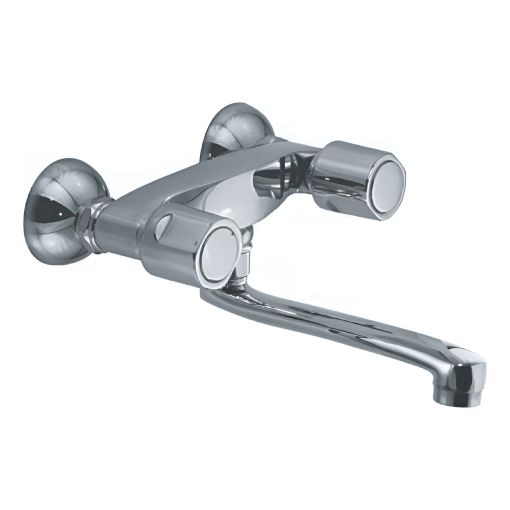 Griferia Hidromet Spray Cocina Pared Exterior 1036 Cromo