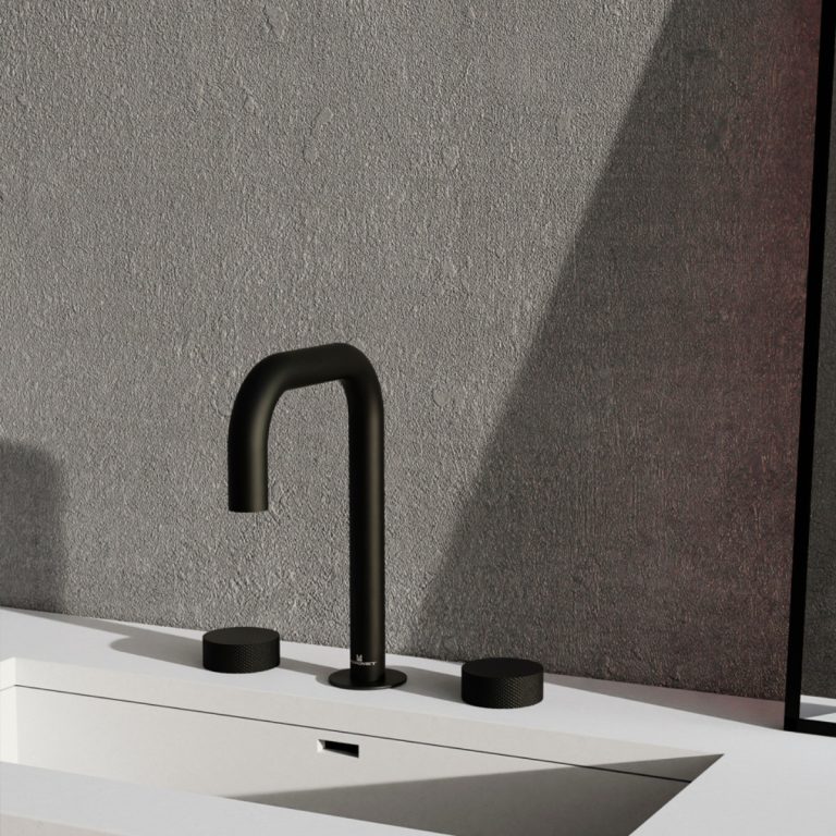 Griferia Hidromet Texture Lavatorio Ceramico Black 9806negr - Imagen 4