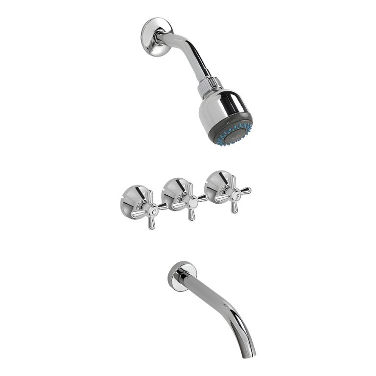 Grifería Piazza Village Ducha Embutir Con Transferencia Gtia