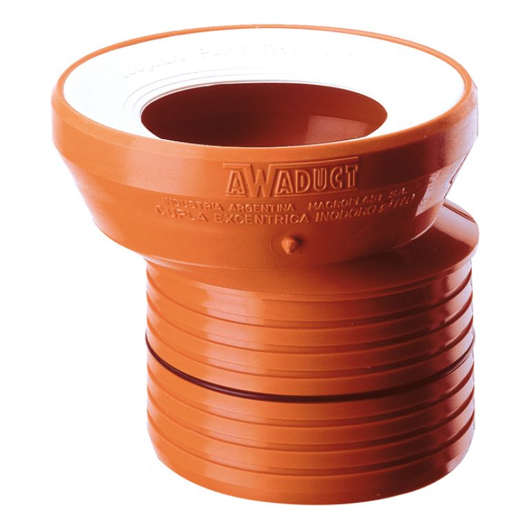 Adaptador Excentrico P/inodor Awaduct Vertical Acanalado 105