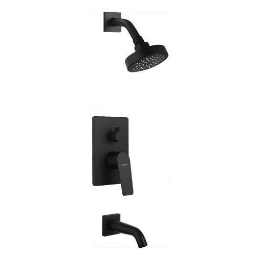 Griferia Peirano Rio Black Ducha Embutir C/t 80-176n