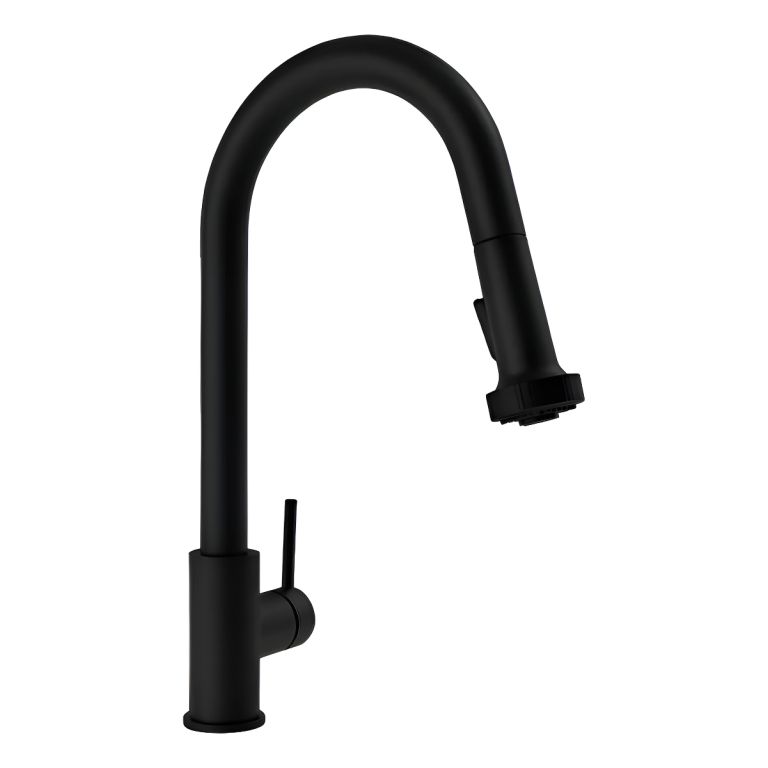 Griferia Fv Huemul Cocina Mesada Negra 0412/n9-ng