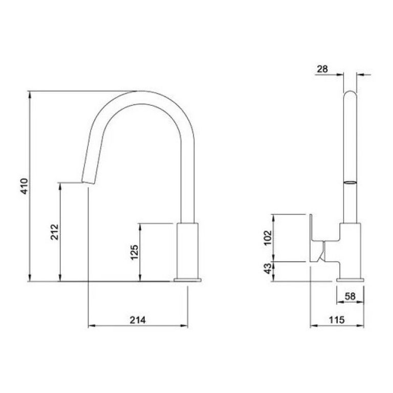 Grifería Peirano Vigo Cocina Monocomando Duchador Extraible - Imagen 2