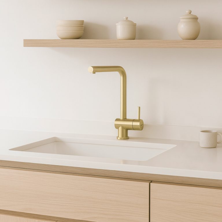 Griferia Monocomando Cocina Santander Gold 20-135g - Imagen 4