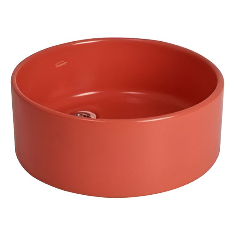 Bacha Ferrum De Apoyo Redonda 36,5x14 Cm Coral L244n-co