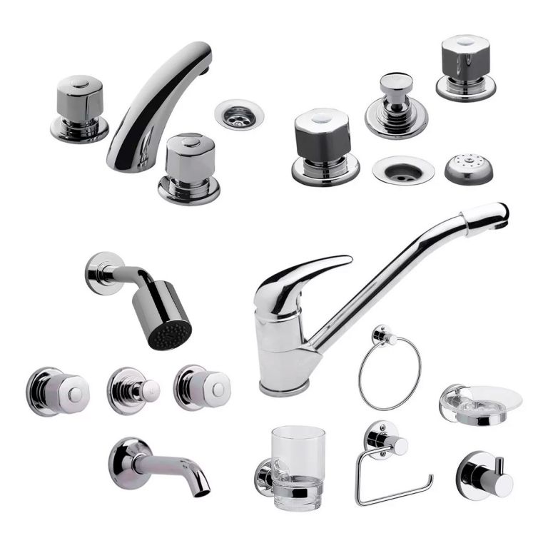 Combo Griferias Lav Bid Ducha Acces Fv Arizona Baño Cocina