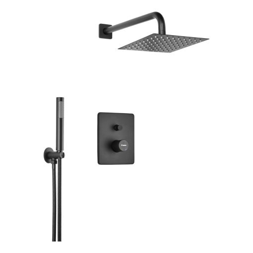 Griferia Piazza Lounge Art Negro Ducha Emb C/duchador