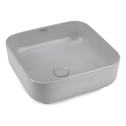 Bacha De Apoyo Piazza Cuadrada 38x38x14cm A423 Gris