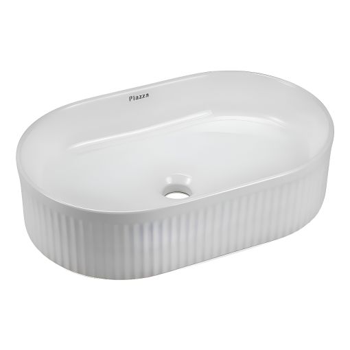 Bacha De Apoyo Piazza De Porcelana Ovalada 49x31x13cm A721