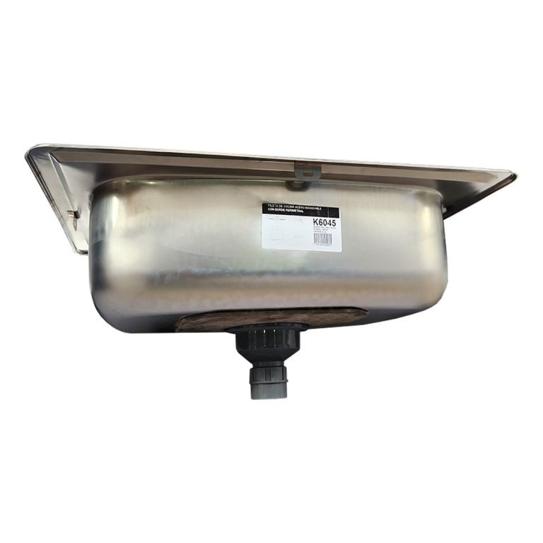 Bacha Pileta Piazza Simple Cocina Acero Inoxidable K6045 - Imagen 4