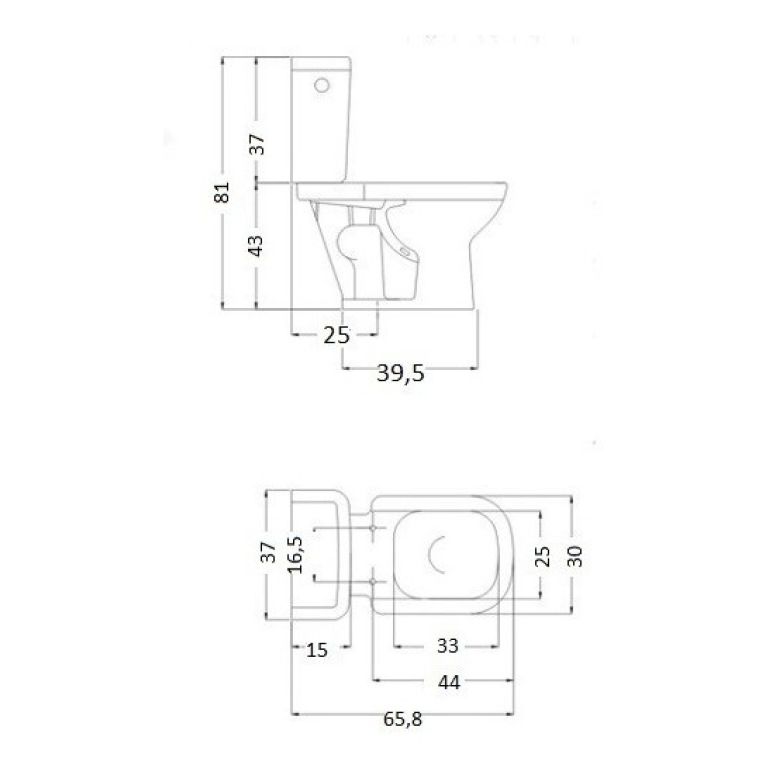 Depósito Mochila Ferrum Bari Descarga Dual Dkwxf Baño - Imagen 2