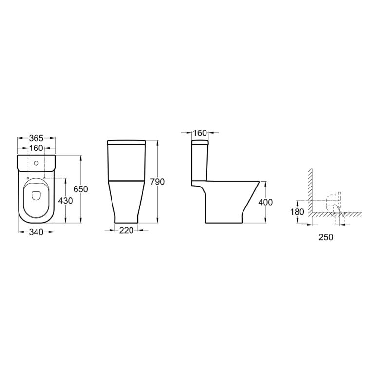 Inodoro Largo Roca The Gap Rimless 1111240000200 - Imagen 2
