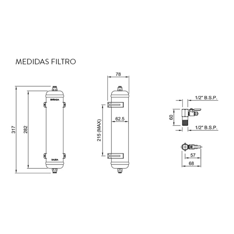 Grifería de cocina Peirano Vita black con purificador 22-178N negra - Imagen 8
