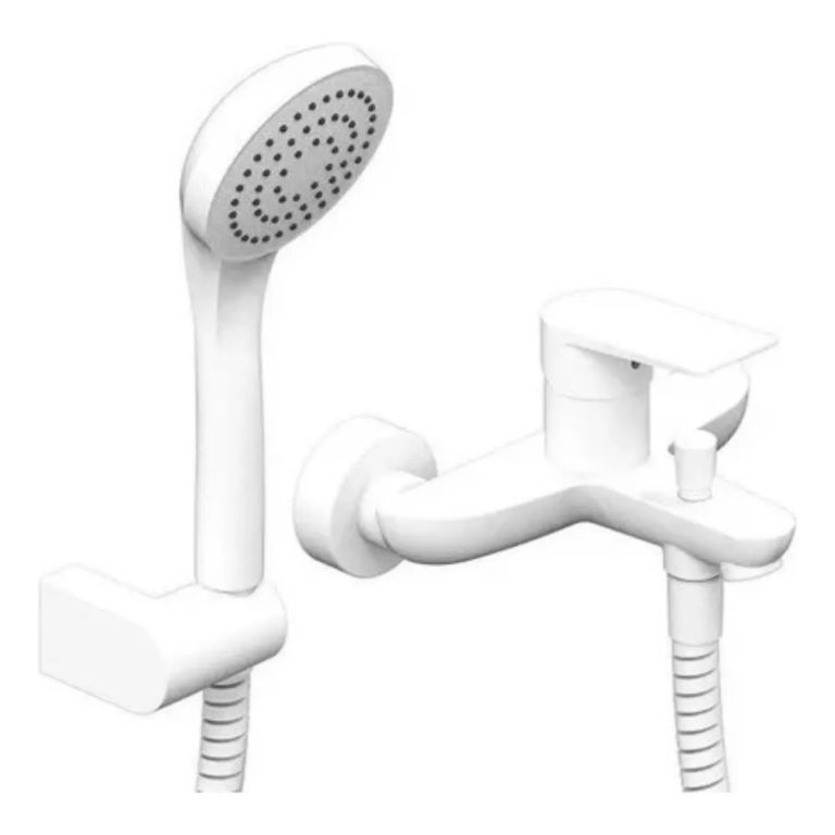 Griferia Hidromet Raptor Ducha Exterior Monocomando Blanco 9477BLBL