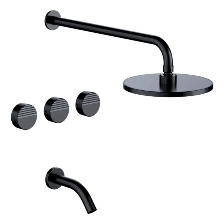 Griferia FV Grip Ducha con transferencia Negro 0103/L8-NG