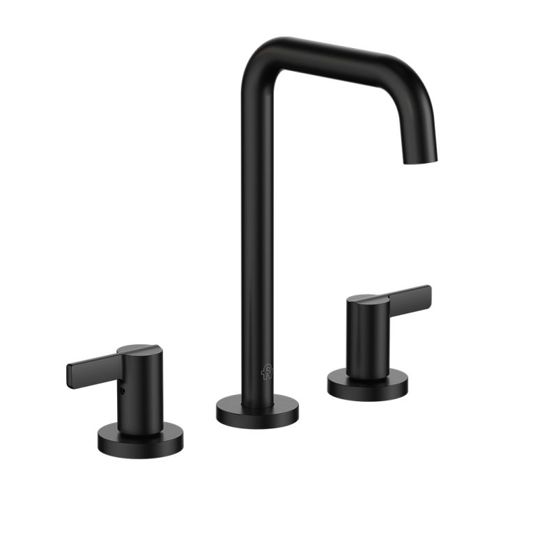 Griferia FV Mauna Negro Lavatorio Mesada Pico Recto 0207A/G8-NG