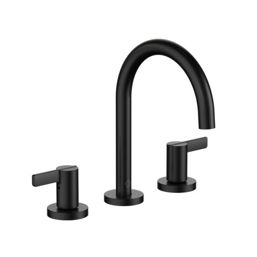 Griferia FV Mauna Negro Lavatorio Mesada Pico Curvo 0207/G8-NG