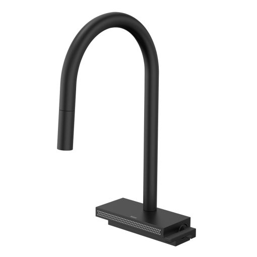Grifería de cocina Peirano Zenith black Monocomando Cascada 20-182N