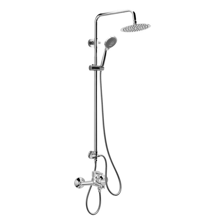 Griferia Peirano Adra Columna de Ducha con duchador Monocomando 84-203 Cromo