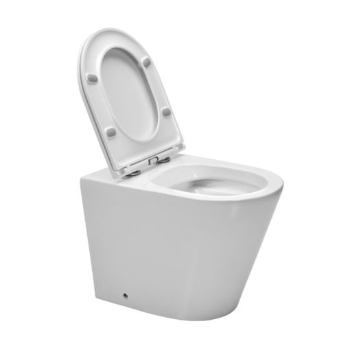 Set Piazza Padova Inodoro Corto con Asiento Cierre Suave B0901