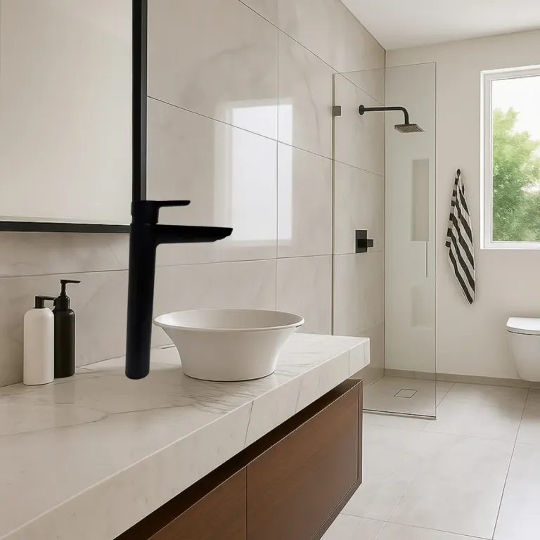 Grifería Fv Puelo Monocomando Lavatorio Alto Cierre Cerámico Negro 0181.02/B5-NG - Imagen 3