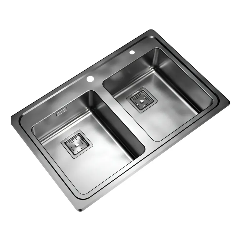 Bacha Johnson Acero 304 Quadra Q084AD/D con orificio para el dosificador