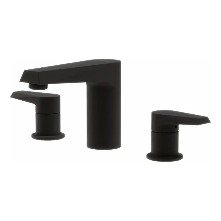 Griferia Lavatorio mesada Baño Vasser Zafiro Black Negro 12/1011.NG