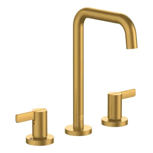Griferia FV Mauna Brushed Brass Lavatorio Mesada Pico Recto 0207A/G8-BB
