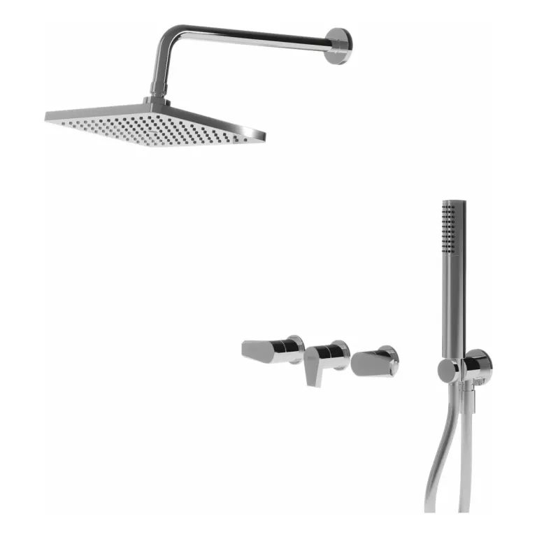 Griferia Ducha con duchador Baño Vasser Zafiro Cromo 12/1151