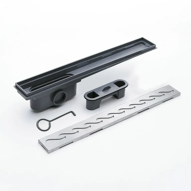 Desagüe Lineal Atrim Rio Onda Mate sin adaptador Esmerilado 45x6,8x9,7cm DPP450T07SA - Imagen 2