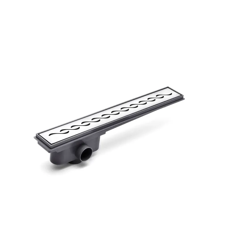 Desagüe Lineal Atrim Rio Onda Mate sin adaptador Esmerilado 45x6,8x9,7cm DPP450T07SA