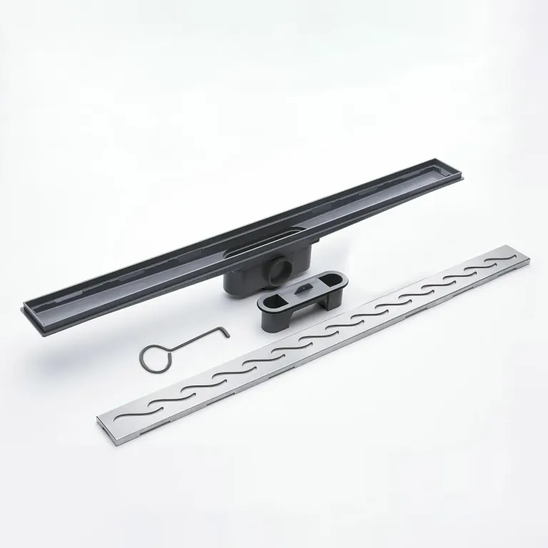 Desagüe Lineal Atrim Rio Onda Mate sin adaptador Esmerilado 60x6,8x9,7cm DPP600T07SA - Imagen 2