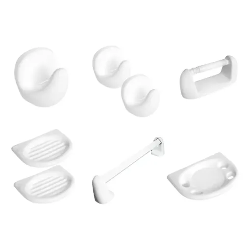 Set Juego De Accesorios Para Baño Sena 8 Piezas Daccord Loza