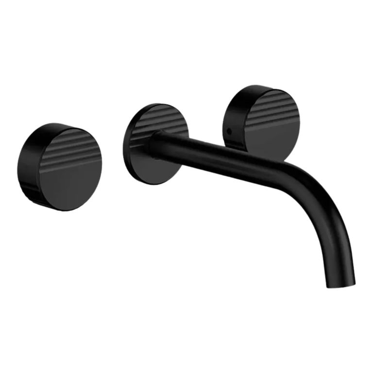 Griferia FV Grip Lavatorio Pared Negro 0203/L8-NG