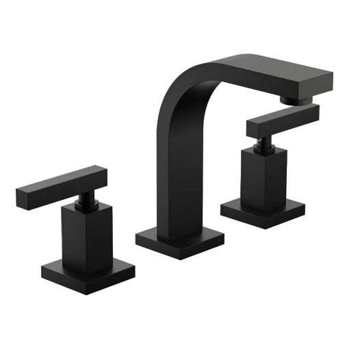 Griferia Fv Dominic Lever Lavatorio Mesada Negro 0207R/85L-BK