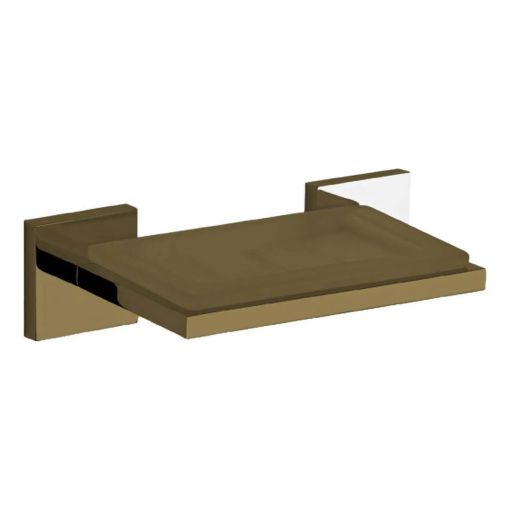 Jabonera Fv Dominic De Vidrio Para Aplicar Brushed Brass 0168R/85V-BB