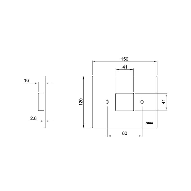 Tapa Tecla para Valvula Peirano Niquel A1539NI - Imagen 2