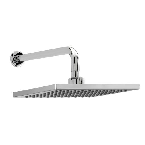 Flor De Ducha Peirano Anticalcarea de 8" Cuadrada Cromo A996