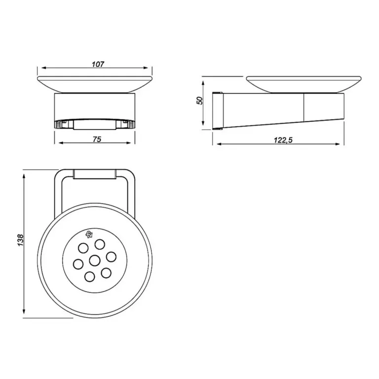 Jabonera Fv Armonia Cromo 0168/M8-CR - Imagen 2