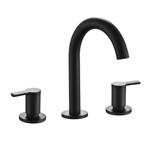 Grifería Piazza Logos Lavatorio Mesada Negro Baño Cierre Cerámico 22301TNE