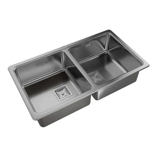 Bacha Johnson Acero 304 Quadra Q76A Sobre Mesada