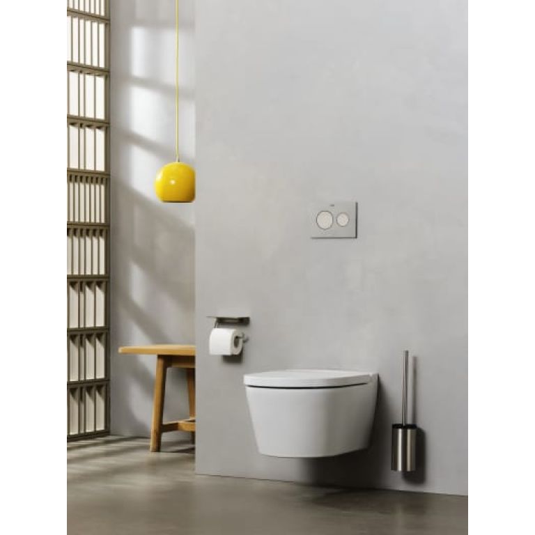 Inodoro suspendido Roca Inspira Rimless con salida horizontal A346527000 - Imagen 3